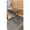 Image 1 : RATANA BAR HEIGHT PATIO TABLE WITH DURAWOOD TABLE TOP APPROXIMATELY 34"X34"