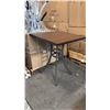 Image 1 : RATANA BAR HEIGHT PATIO TABLE WITH DURAWOOD TABLE TOP APPROXIMATELY 34"X34"
