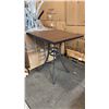 Image 1 : RATANA BAR HEIGHT PATIO TABLE WITH DURAWOOD TABLE TOP APPROXIMATELY 34"X34"