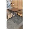 Image 1 : RATANA BAR HEIGHT PATIO TABLE WITH DURAWOOD TABLE TOP APPROXIMATELY 34"X34"