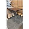 Image 1 : RATANA BAR HEIGHT PATIO TABLE WITH DURAWOOD TABLE TOP APPROXIMATELY 34"X34"
