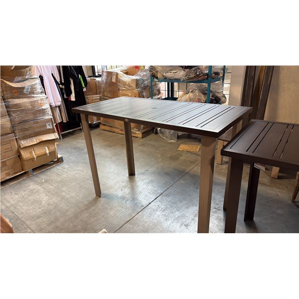 RATANA LIMO METAL BAR TABLE (60"W 30"D 42"H)