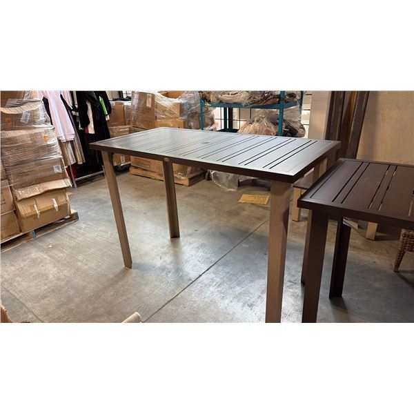 RATANA LIMO METAL BAR TABLE (60"W 30"D 42"H)