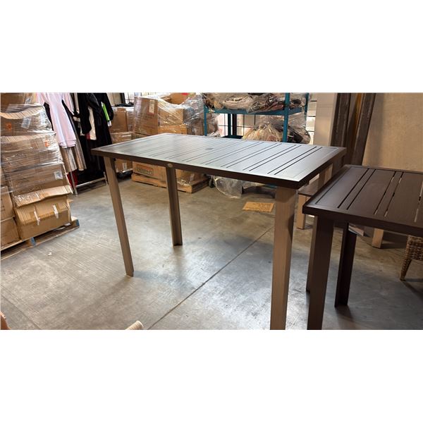RATANA LIMO METAL BAR TABLE (60"W 30"D 42"H)