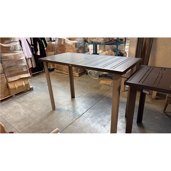RATANA LIMO METAL BAR TABLE (60"W 30"D 42"H)