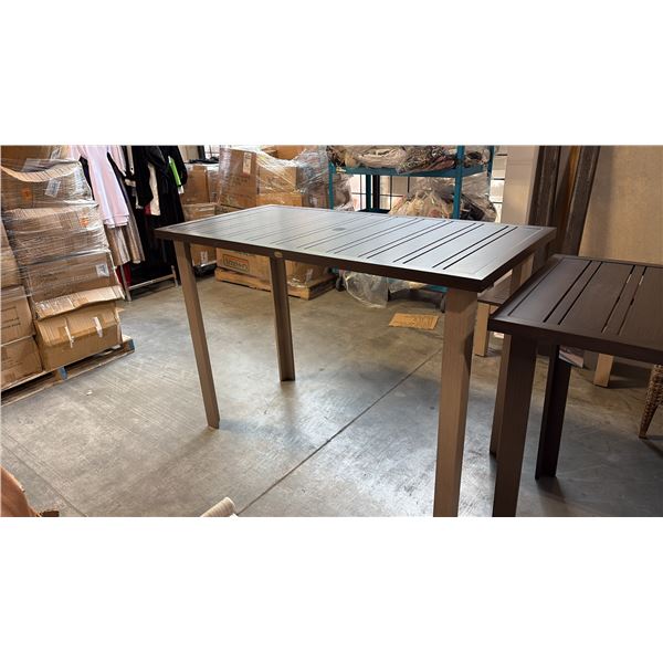 RATANA LIMO METAL BAR TABLE (60"W 30"D 42"H)