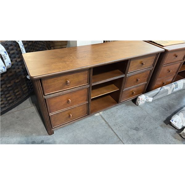 RATANA MOUNT SEYMOUR WOODEN MEDIA DRESSER (53"W 18"D 27"H)