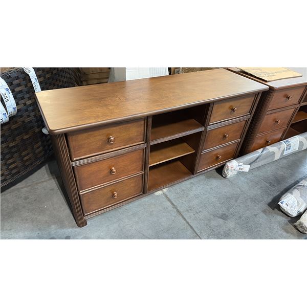 RATANA MOUNT SEYMOUR WOODEN MEDIA DRESSER (53"W 18"D 27"H)