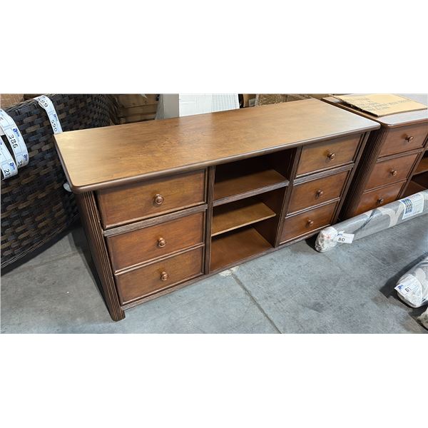 RATANA MOUNT SEYMOUR WOODEN MEDIA DRESSER (53"W 18"D 27"H)