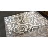 Image 1 : A2ZRUG TRENDY COLLECTION GREY/WHITE PATTERN RUG (160CM X 230CM)
