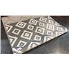 Image 1 : A2ZRUG TRENDY COLLECTION GREY/WHITE PATTERN RUG (160CM X 230CM)