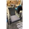 Image 1 : PATIO FLARE BLACK/GREY MUSKOKA PATIO CHAIR