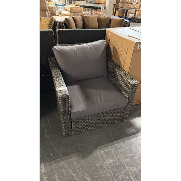 PATIO FLARE GREY WHITNEY PATIO CHAIR *DISPLAY MODEL*