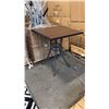 Image 1 : RATANA BAR HEIGHT PATIO TABLE WITH DURAWOOD TABLE TOP APPROXIMATELY 34"X34"