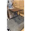 Image 1 : RATANA BAR HEIGHT PATIO TABLE WITH DURAWOOD TABLE TOP APPROXIMATELY 34"X34"