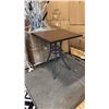 Image 1 : RATANA BAR HEIGHT PATIO TABLE WITH DURAWOOD TABLE TOP APPROXIMATELY 34"X34"