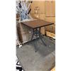 Image 1 : RATANA BAR HEIGHT PATIO TABLE WITH DURAWOOD TABLE TOP APPROXIMATELY 34"X34"