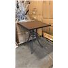Image 1 : RATANA BAR HEIGHT PATIO TABLE WITH DURAWOOD TABLE TOP APPROXIMATELY 34"X34"