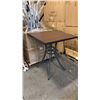 Image 1 : RATANA BAR HEIGHT PATIO TABLE WITH DURAWOOD TABLE TOP APPROXIMATELY 34"X34"