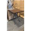 Image 1 : RATANA BAR HEIGHT PATIO TABLE WITH DURAWOOD TABLE TOP APPROXIMATELY 34"X34"