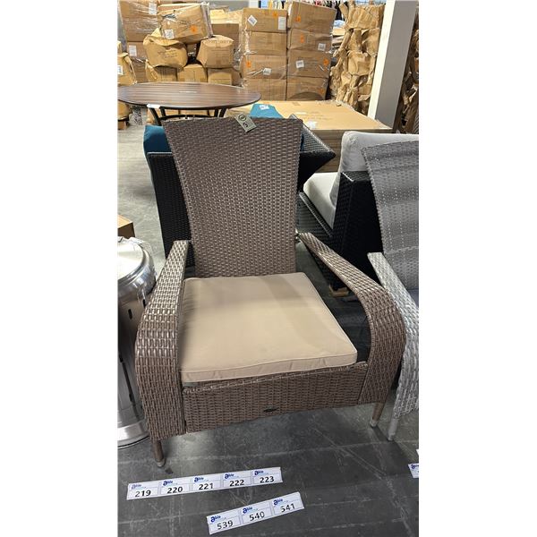 PATIO FLARE BEIGE/TAN MUSKOKA PATIO CHAIR
