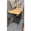 Image 1 : RATANA BAR HEIGHT PATIO TABLE WITH DURAWOOD TABLE TOP APPROXIMATELY 31"X24"