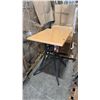 Image 1 : RATANA BAR HEIGHT PATIO TABLE WITH DURAWOOD TABLE TOP APPROXIMATELY 31"X24"