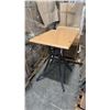 Image 1 : RATANA BAR HEIGHT PATIO TABLE WITH DURAWOOD TABLE TOP APPROXIMATELY 31"X24"
