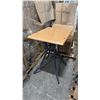 Image 1 : RATANA BAR HEIGHT PATIO TABLE WITH DURAWOOD TABLE TOP APPROXIMATELY 31"X24"
