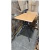 Image 1 : RATANA BAR HEIGHT PATIO TABLE WITH DURAWOOD TABLE TOP APPROXIMATELY 31"X24"