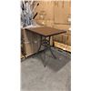 Image 1 : RATANA BAR HEIGHT PATIO TABLE WITH DURAWOOD TABLE TOP APPROXIMATELY 34"X34"