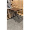 Image 1 : RATANA BAR HEIGHT PATIO TABLE WITH DURAWOOD TABLE TOP APPROXIMATELY 34"X34"