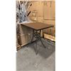 Image 1 : RATANA BAR HEIGHT PATIO TABLE WITH DURAWOOD TABLE TOP APPROXIMATELY 34"X34"