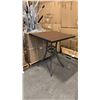 Image 1 : RATANA BAR HEIGHT PATIO TABLE WITH DURAWOOD TABLE TOP APPROXIMATELY 34"X34"