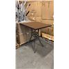 Image 1 : RATANA BAR HEIGHT PATIO TABLE WITH DURAWOOD TABLE TOP APPROXIMATELY 34"X34"