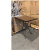 Image 1 : RATANA BAR HEIGHT PATIO TABLE WITH DURAWOOD TABLE TOP APPROXIMATELY 34"X34"