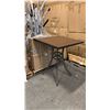 Image 1 : RATANA BAR HEIGHT PATIO TABLE WITH DURAWOOD TABLE TOP APPROXIMATELY 34"X34"