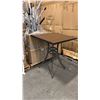 Image 1 : RATANA BAR HEIGHT PATIO TABLE WITH DURAWOOD TABLE TOP APPROXIMATELY 34"X34"