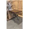 Image 1 : RATANA BAR HEIGHT PATIO TABLE WITH DURAWOOD TABLE TOP APPROXIMATELY 34"X34"