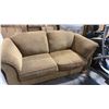Image 2 : BROWN FABRIC 2 SEAT COUCH 74"W