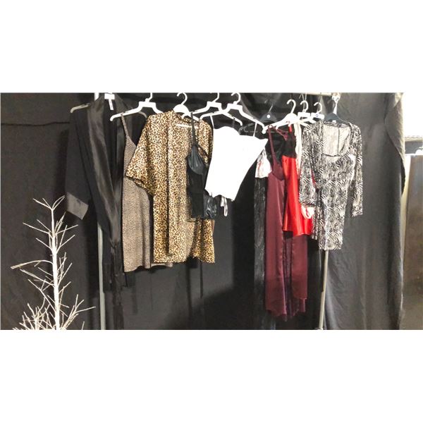 10 ASSORTED PIECES OF LINGERIE ASSORTED SIZES AND STYLES