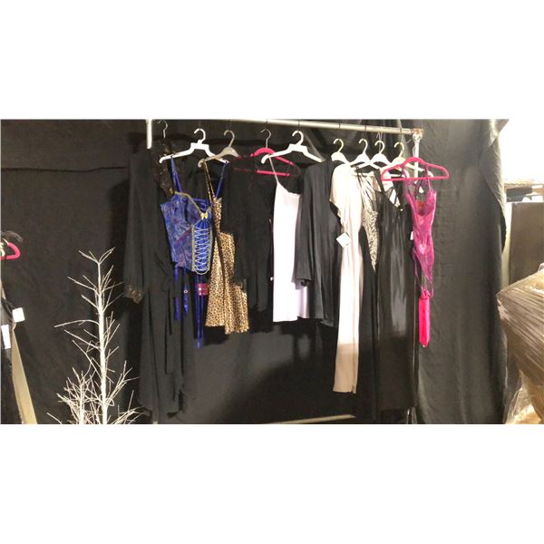 10 ASSORTED PIECES OF LINGERIE ASSORTED SIZES AND STYLES