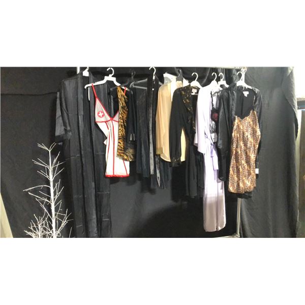 10 ASSORTED PIECES OF LINGERIE ASSORTED SIZES AND STYLES