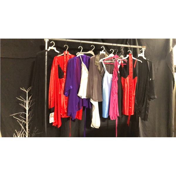 10 ASSORTED PIECES OF LINGERIE ASSORTED SIZES AND STYLES
