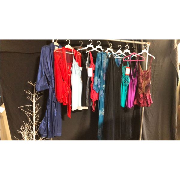 10 ASSORTED PIECES OF LINGERIE ASSORTED SIZES AND STYLES