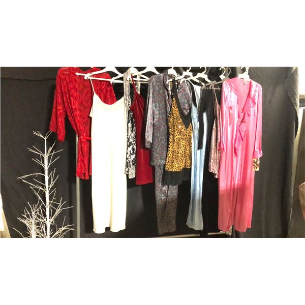 10 ASSORTED PIECES OF LINGERIE ASSORTED SIZES AND STYLES