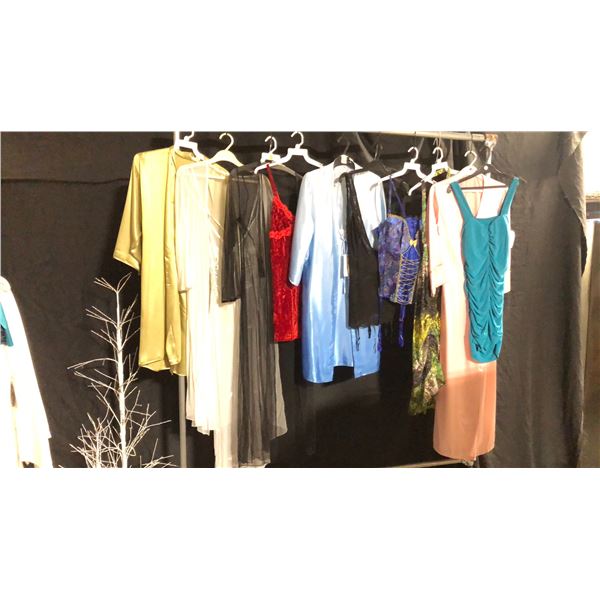 10 ASSORTED PIECES OF LINGERIE ASSORTED SIZES AND STYLES