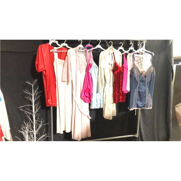 10 ASSORTED PIECES OF LINGERIE ASSORTED SIZES AND STYLES