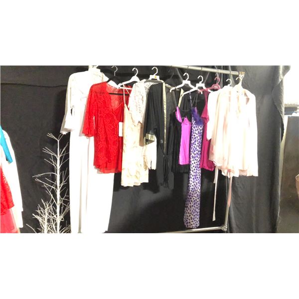 10 ASSORTED PIECES OF LINGERIE ASSORTED SIZES AND STYLES
