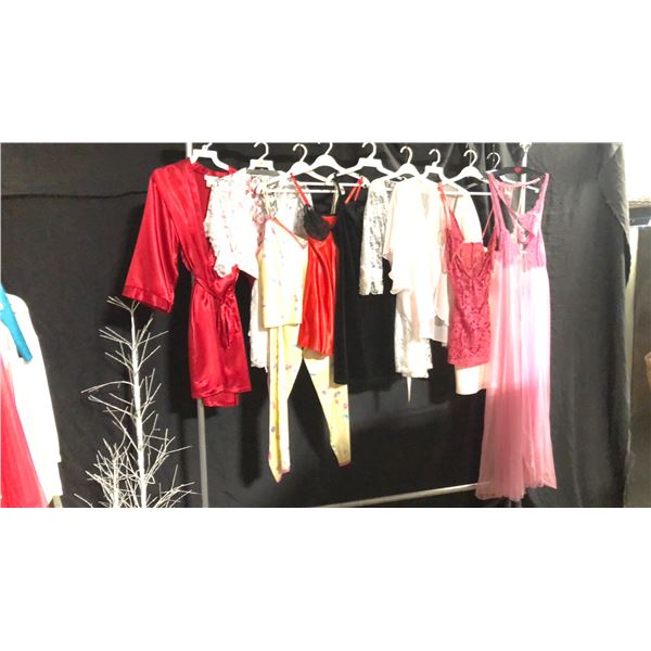 10 ASSORTED PIECES OF LINGERIE ASSORTED SIZES AND STYLES